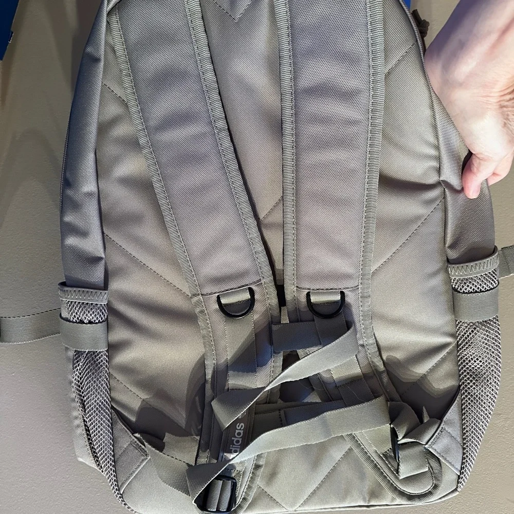 Adidas Backpack in Beige ,holds 16” laptop NWT‎